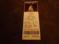 BOSTON RED SOX~2014 TICKET STUB 6/1/14 VS RAYS~DEBUT Garin Cecchini/Alex Hassan