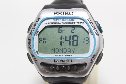 Reloj deportivo digital vintage SEIKO Super Runners S650-4000 - Imagen 9 de 14