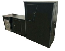 VW T4 T5 T6 Transporter  Campervan Camper Kitchen Unit pod Black Fridge SWB