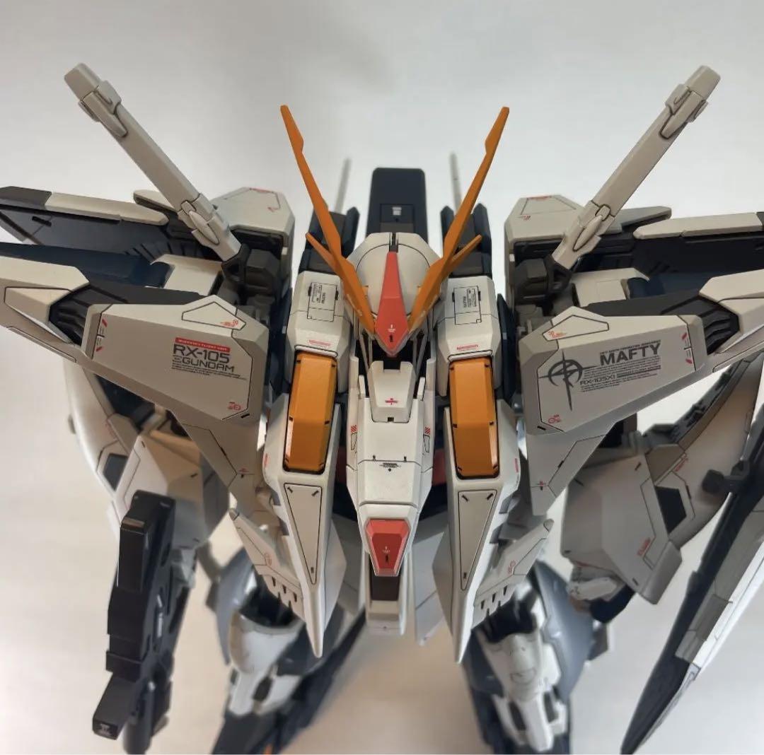Built & Painted Bandai HGUC 1/144 XI Gundam RX-105 Mobile Suit