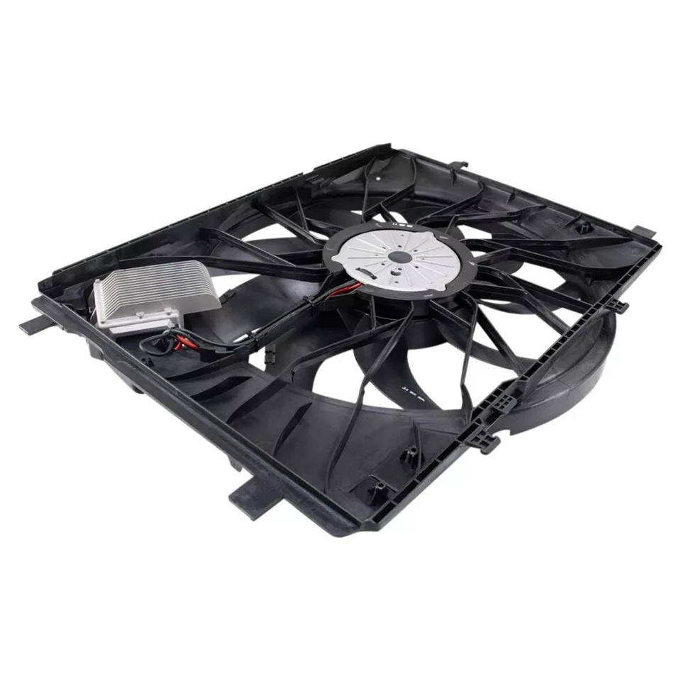 Conjunto de ventilador de refrigeración del motor TRQ para Mercedes Benz C63 SLK55 AMG 2010-19 Foto 4 de 4