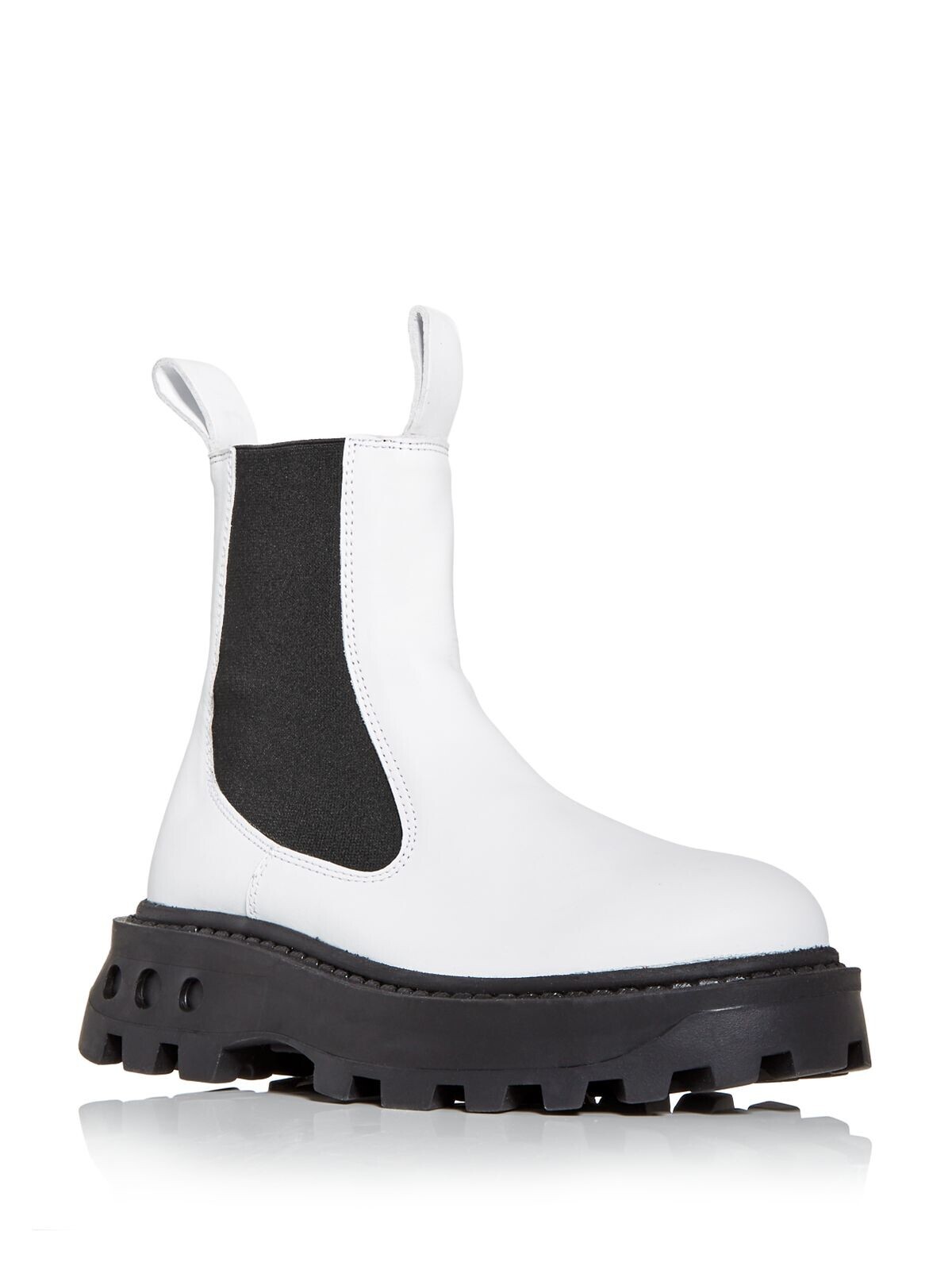 SIMON MILLER женские белые кожаные ботильоны на танкетке с открытым носком на платформе 1-12 размера 40 29890₽