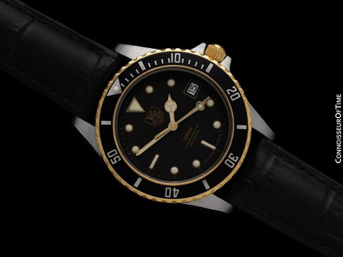 TAG Heuer Professionale 1000 da Uomo Ss & 18K Sub Diver - Mint W/Garanzia - Foto 2 di 10