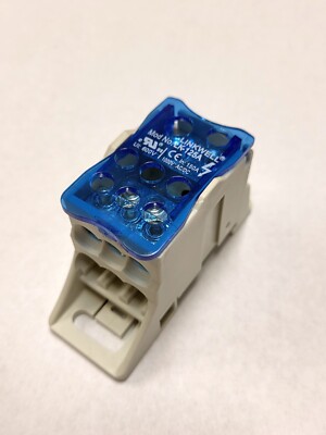 150 Amp Single Pole Power Distribution Block   2 In/6 Out