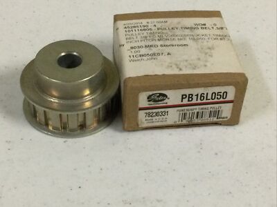 NEW, GATES POWERGRIP TIMING BELT PULLEY PB16L050 3/8 PITCH, FREE SHIPPING