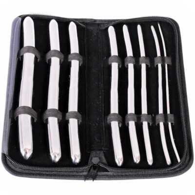 Hegar 8 Pieces Urethral Sounds Kit -  Surgical Steel Urethral Dilator Set