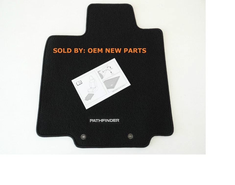 New OEM Floor Mats Nissan Pathfinder 2013-2020 Front Rear 999E2-XZ000 Black 4 pc Foto 2 de 4