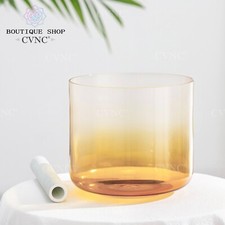 CVNC 432Hz 6" E Solar Plexus Chakra Alchemy Crystal Singing Bowl Sound Healing