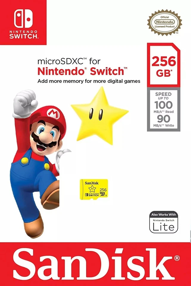 SanDisk Micro SD Card Memory 64GB 128GB 256G Nintendo Switch & Lite Game Console - Image 4 of 4