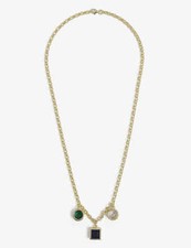 SERGE DENIMES Triad 14ct yellow gold-plated sterling-silver necklace *UK SELLER*