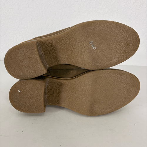 New Blondo Taupe Suede Ankle Pull On Waterproof Low Heel Boots Size 7.5 - Picture 11 of 12
