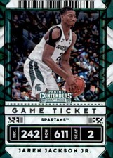 2020-21 Panini Contenders Game Ticket Green Explosion #45 Jaren Jackson Jr. Card