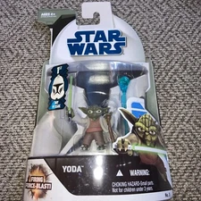 STAR WARS 2008 "YODA NO. 3" THE CLONE WARS NO.3 WITH FIRING FORCE-BLASTER! 