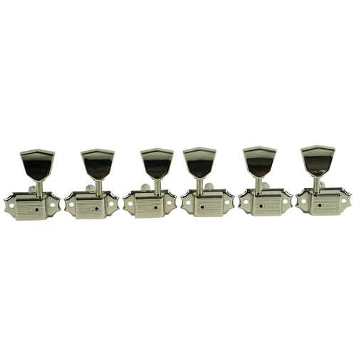KD-3-NM  Kluson® Traditional - 3+3 – Metal Keystone Button- Single Line – Nickel