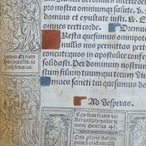 Book of Hours Paris, Pigouchet, Vostre, Engraving, Figures Original circa 1500 - Image 3 of 4