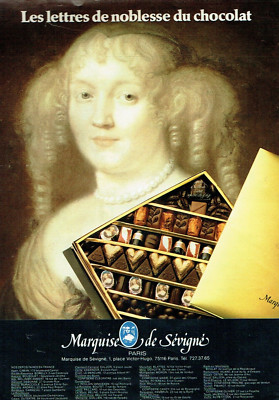 PUBLICITÉ PRESSE ANCIENNE MARQUISE DE SEVIGNE ROYAT BAPTÊME SYLVETTE