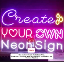 Personalized Neon Sign Custom Neon Sign Light Home Wall Decor Business LED Signs