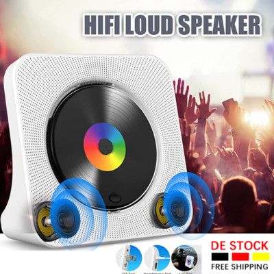 Tragbarer Cd-Player Mit Lautsprechern Wandmontierbarer, Persönlicher Bluetooth