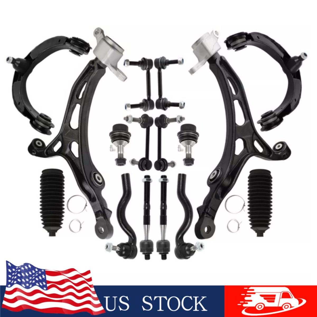 16pcs Front Upper Control Arms Kit for 2011-2015 Jeep Grand Cherokee Durango