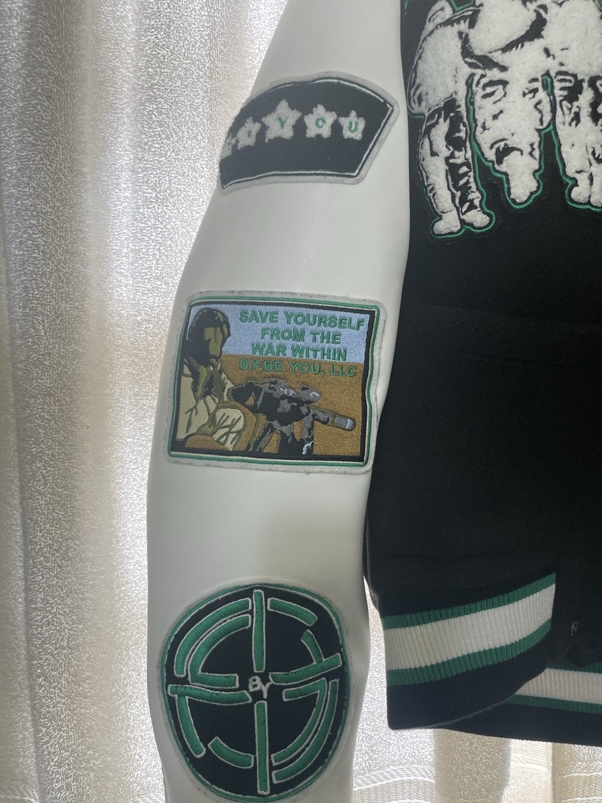 BeYouEnt “Never Left” Varsity jacket - image 4