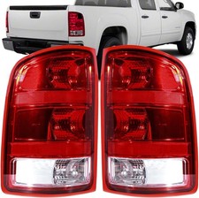 Tail Lights Compatible With 2007-2014 GMC Sierra Driver and Passenger Side