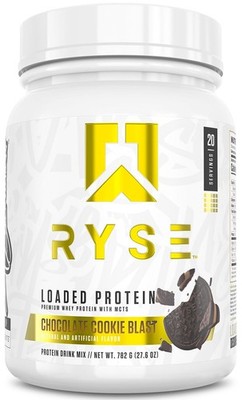 RYSE Loaded Protein Powder  Chocolate Cookie Blast  25g Whey Protein Isolate ...