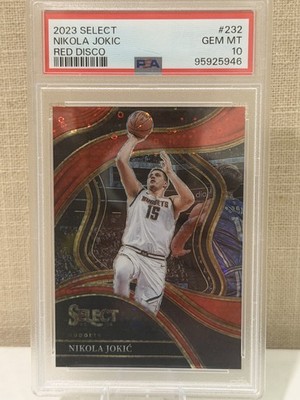 2023-24 Panini Select - Courtside Nikola Jokić #232 Red Disco Prizm /49