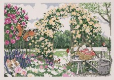 Permin Garten der Blumen gezählt Kreuzstich ...