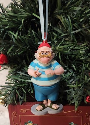 DISNEY STORE CAPTAIN HOOK PETER PAN SMEE CUSTOM CHRISTMAS ORNAMENT RARE HTF NEW
