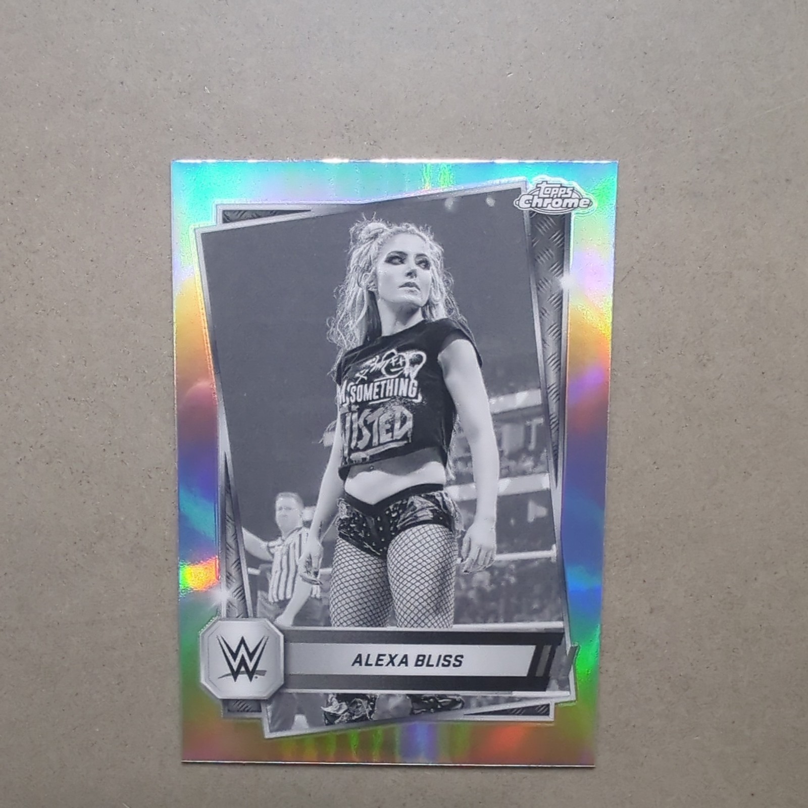 Alexa Bliss 2025 Topps Chrome WWE Alexa Bliss Sepia Refractor #107