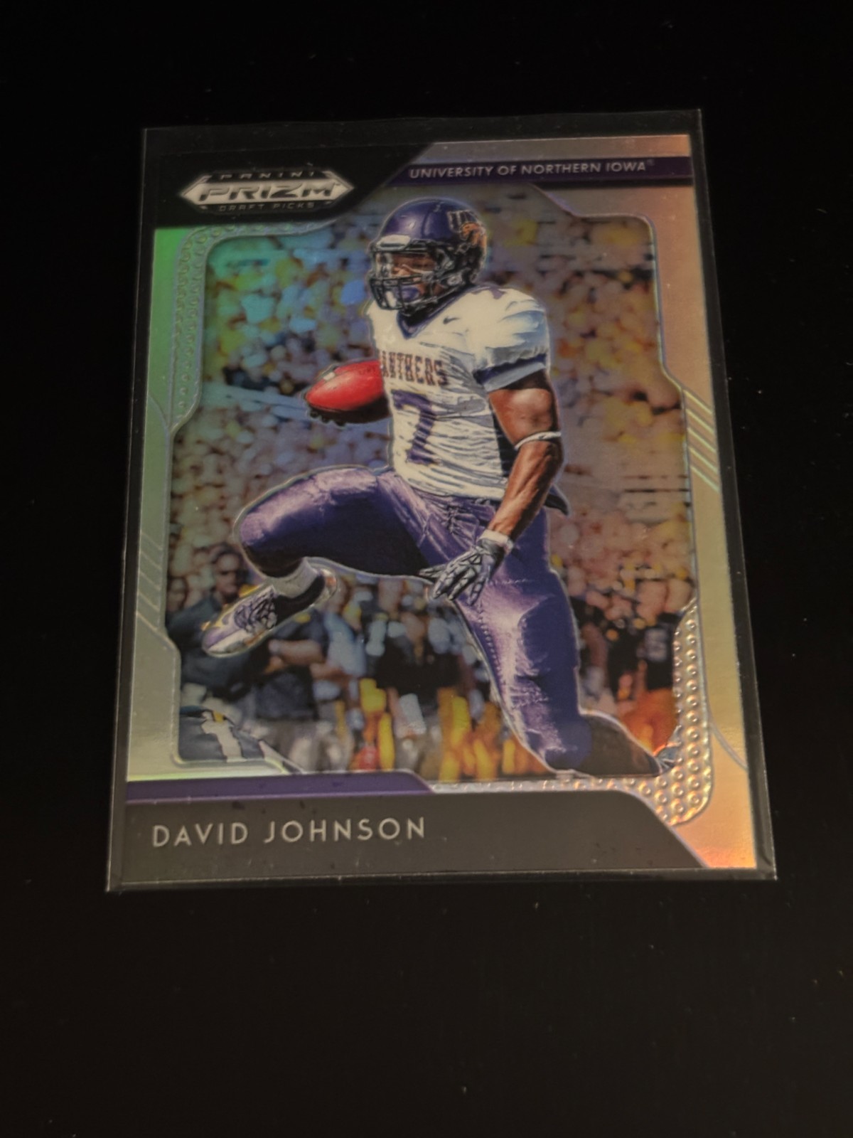 David Johnson 2019 Panini Prizm Draft Silver Prizm Northern Iowa 27