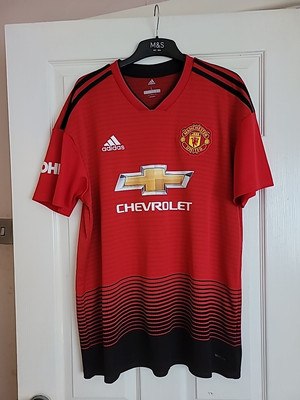 Manchester United Heim Fußball Trikot 2018 /2019 Adidas Sanchez Herren Large 