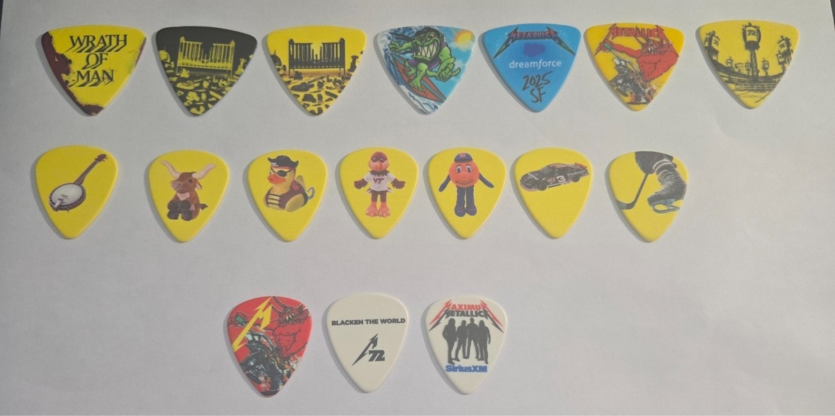 Metallica M72 World Tour Guitar Picks | eBay