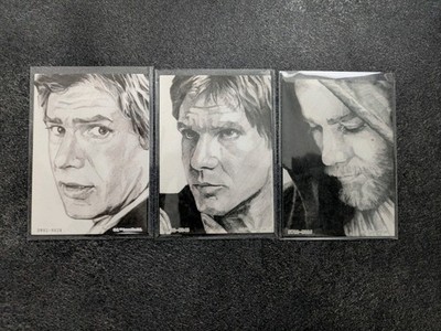 Star Wars Cardfun Global Art Series 2 Sketch Prints Han Solo