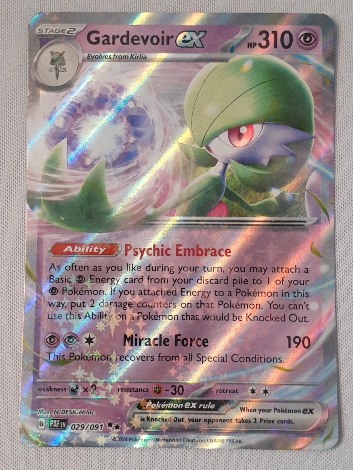 Gardevoir EX Paldean Fates 29 *NM*