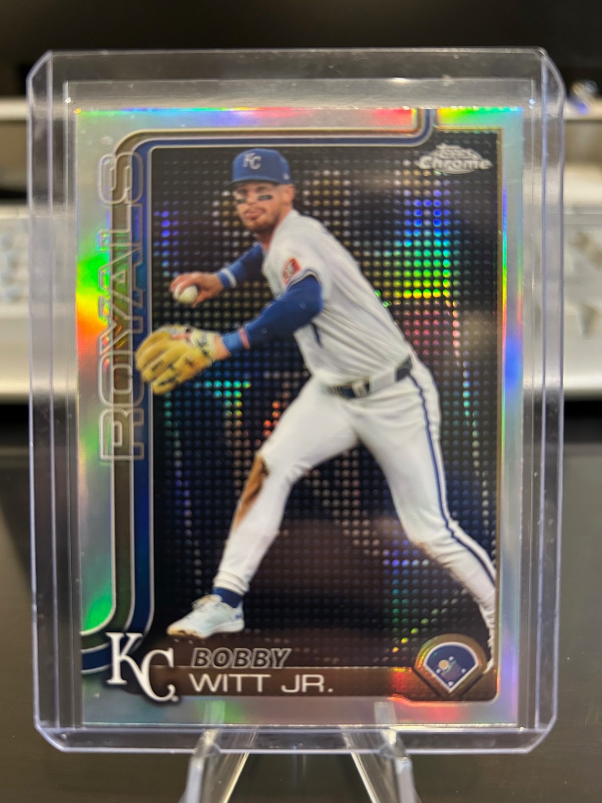 2025 Topps Chrome #93 Bobby Witt Jr. Lightboard Logo refractor