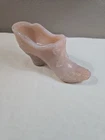 Mosser Baby Pink Milk Glass Vintage Lady Slipper