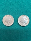 1913 5C Type 1 Buffalo Nickels (2) UNC XF Both Nice