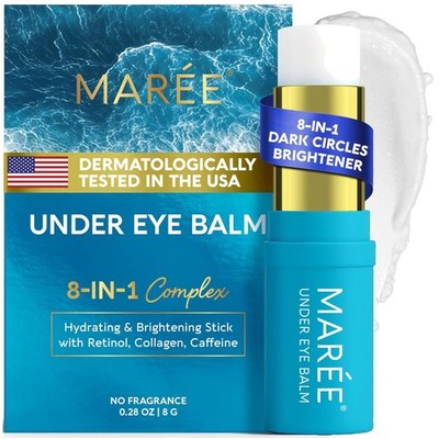 MAREE Under Eye Balm Stick Hydrating Retinol Caffeine Brightener for Older