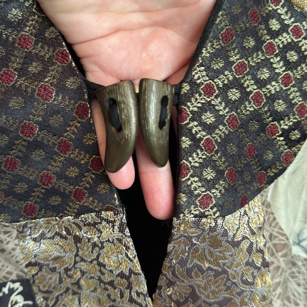 Vintage Sterling Styles silk patchwork mixed medi… - image 6