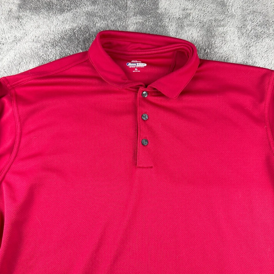 Mizuno Drylite Lightweight Performance Sweatshirt Mens XL Red Long Sleeve - Image 3 of 4