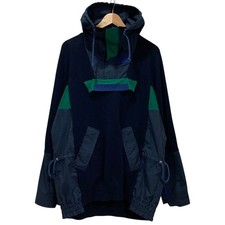 sacai Knit-Docking Anorak Hoodie Parka 17-01250M Size 2 Multicolor mens USED