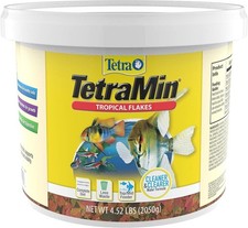 Nutritionally Balanced Tropical Flake Food Digestible for Tropical Fish 4.52 Lbs