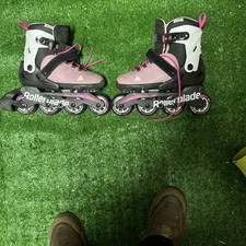Girl Microblade Rollerblades Adjustable Kids Inline Skates Size 2-5   Used Once