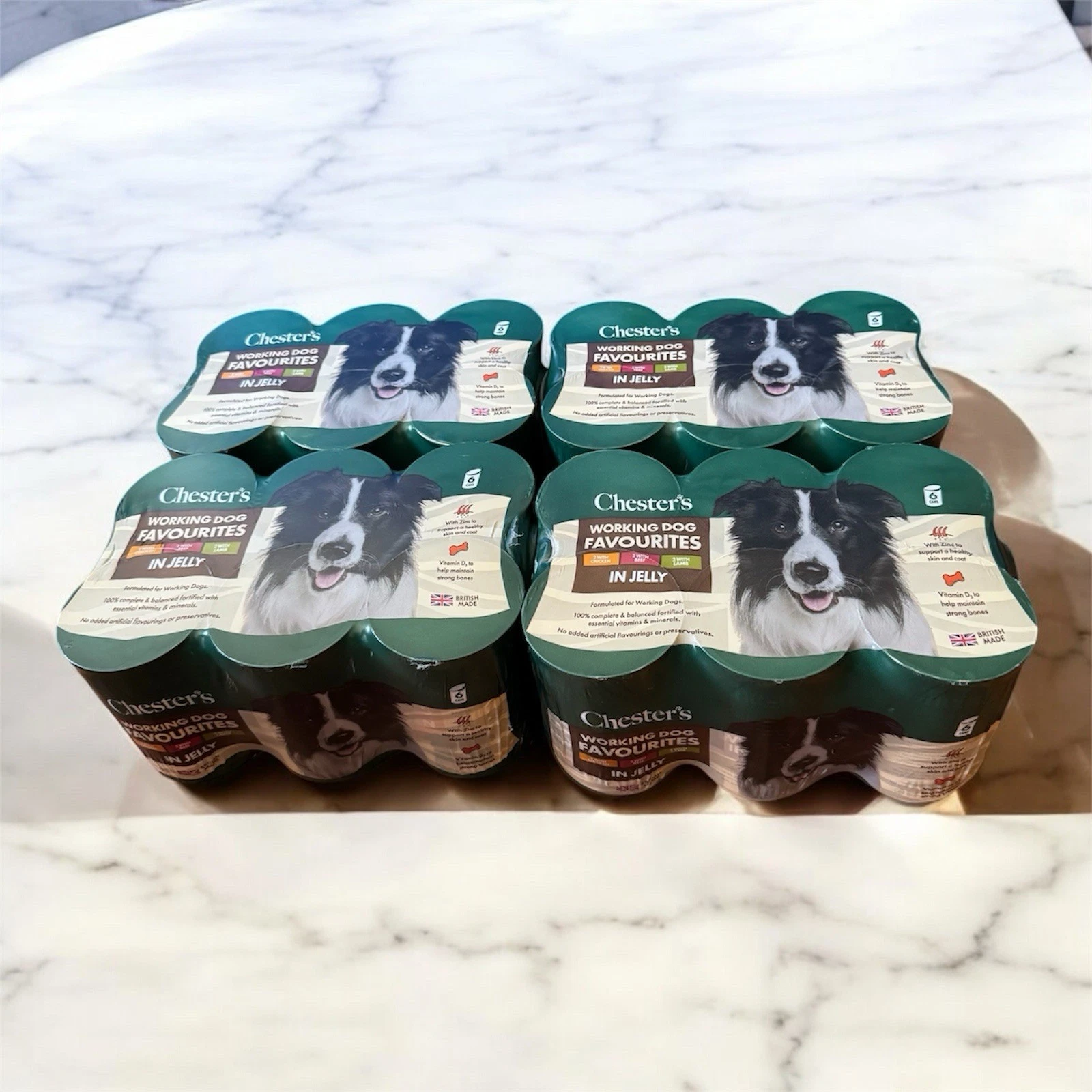 Chester’s Working Dog Chunks Wet Food In Jelly Wet Dog Food Balanced 24x400g