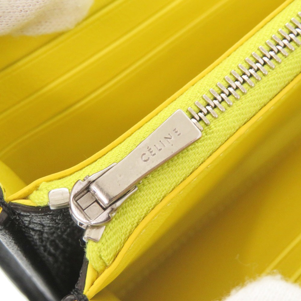 CELINE Large Flap Multi Function Leather Black Lo… - image 7