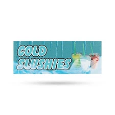 Cold Slushies Vinyl Decal Refreshing Beverages Summer Favorites Food Stalls