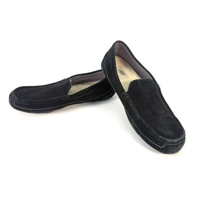 Ugg Australia Alder Black Suede 1003419 Men's Loafer Size 10 Slippers