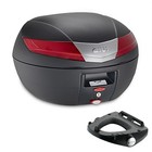 GIVI Kit Top Case V40N Noir + Platine Yamaha Majesty 400 2004-2006