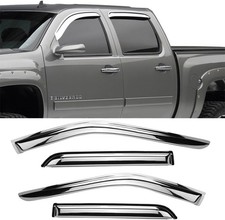 Chrome Window Visors Colorado Canyon Crew Cab 4pc